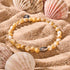 Caramel x Silver | Abalone Bracelet